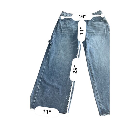 SHEIN flare wide leg jeans size L - Picture 3 of 10